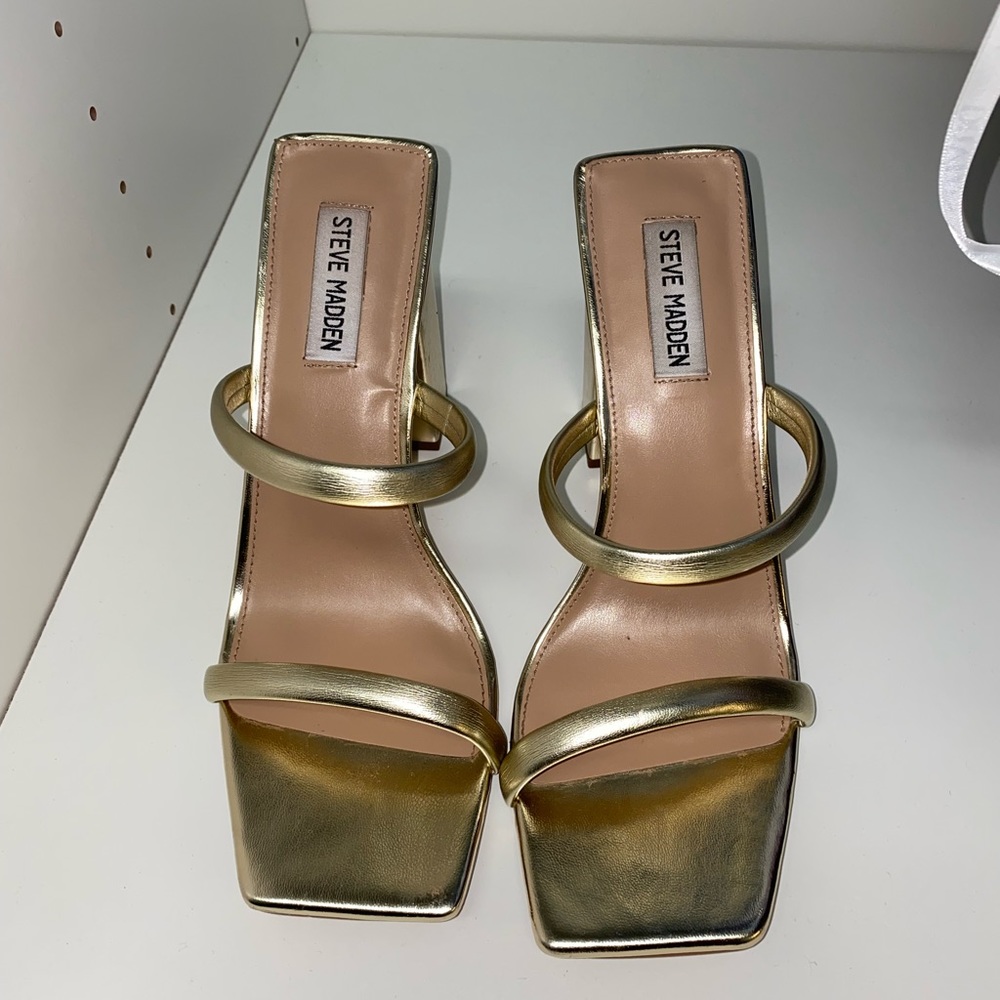 Steve Madden Blake shoe size 10 Gold - Picture 7 of 11